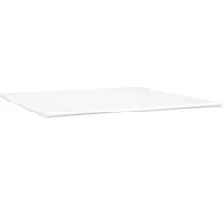 Maison Exclusive - Sengebund med lameller og madras Creme 200x200 cm Stof