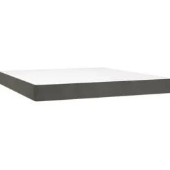 Maison Exclusive - Sengebund med lameller og LED Madison Mørkegrå 160x200 cm