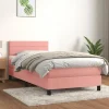 Maison Exclusive - Sengestel med lameller og Rose madras 90x200 cm Velour