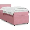 Maison Exclusive - Sengestel med lameller og Rose madras 90x200 cm Velour