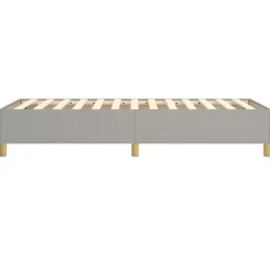 Maison Exclusive - Sengestel med lysegrå fjedre 100x200 cm stof ljusgrått
