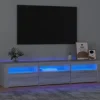 Maison Exclusive - TV-møbel med LED-lys Sonoma grå 180x35x40 cm