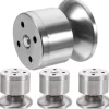 Møbelben Metal Hardware Fod Højdejusterbare Møbelejere 4 stk. Sølv Firkantet Design