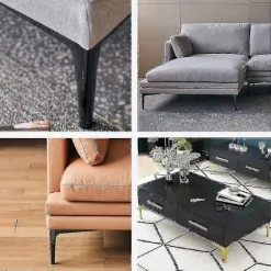 Møbelben X4 Europæisk Sofa TV Bord Guld 18cm