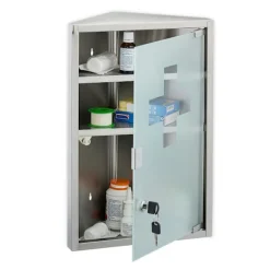 Medicinskab med glaslåge