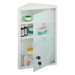 Medicinskab med glaslåge
