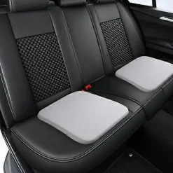 Memory Foam Siddepude med Bindebånd Langsom Rebound Fire Sæsoner Skridsikker Vaskbar-Perfekt black Large