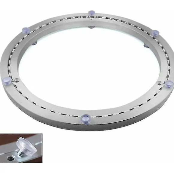 Metal Drejeskive Leje, Rund Svingbase, 360° Drejelig, Enkelt Række Kuglelejer, Til Tung Pligt, 40cm