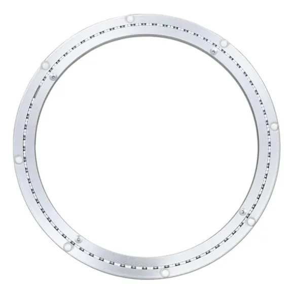 Metal drejeskiveleje, rund drejesokkel, 360° rotation, enkelt række kuglelejer, til tunge belastninger, ø45cm