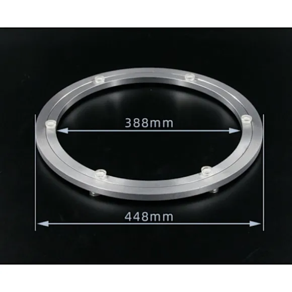 Metal drejeskiveleje, rund drejesokkel, 360° rotation, enkelt række kuglelejer, til tunge belastninger, ø45cm