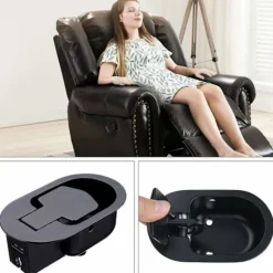 Metal Udskiftning Lounge Sofa Håndtag Armlæn Trigger Stol Metal Recliner H