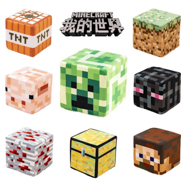 Minecraft blok plys pude/spil periferi svampeblok boks TNT plys legetøj 20cm Stone 30cm