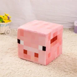 Minecraft Plys Creeper Sort Steve Fælde Boks Pude Dukke Fanget Kiste Blok Pude 20*20*20