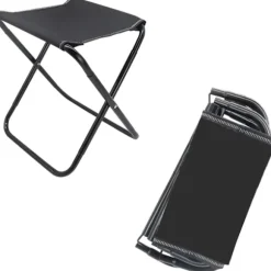 Mini Foldestol Udendørs, Mini Camping Skammel, Foldeskammel, Lille Sammenklappelig Campingstol til Fiskeri, Camping, Rejser, Vandreture, Have