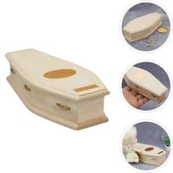Miniature Trækiste Hjem DIY Fe Dekoration Mini Møbelkiste