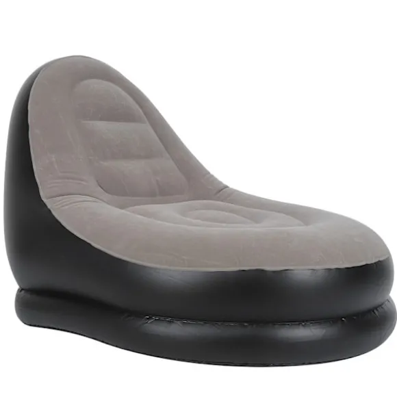 Moderne oppustelig sammenklappelig hvilestol sofa stol med fodskammel til stue balkon have