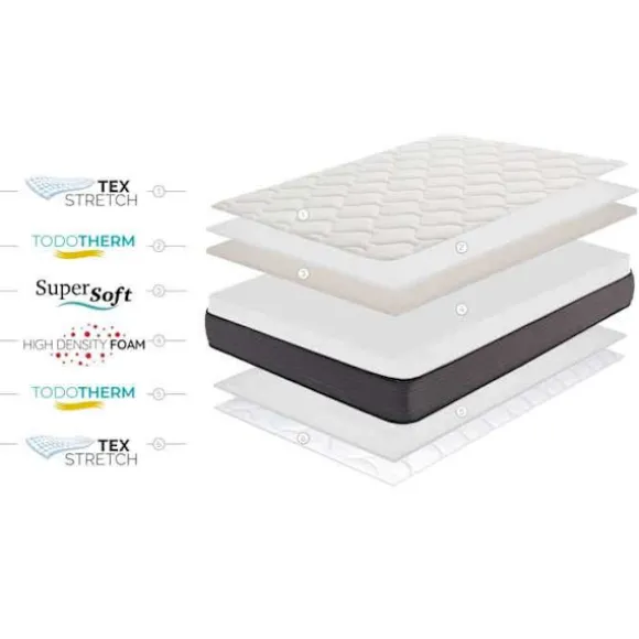Moonia | Skummadras | Nordic Flex 21cm | 180 X 200cm | Medium Fasthed