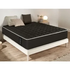 Moonia | Viscosoft Madras | Air Black | 160X190 cm | Medium Fasthed