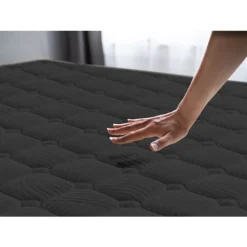 Moonia | Viscosoft Madras | Air Black | 160X190 cm | Medium Fasthed