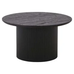 Mørkebrun sofabord Ø 80 x 45 cm brun