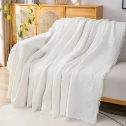 Multifunktionelt sofaovertræk 180x230cm hvid stor størrelse 3-personers