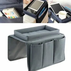 Multi-Pocket Sofa Armrest Hængende Opbevaringspose Telefon Fjernbetjening Organizer