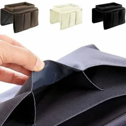 Multi-Pocket Sofa Armrest Hængende Opbevaringspose Telefon Fjernbetjening Organizer