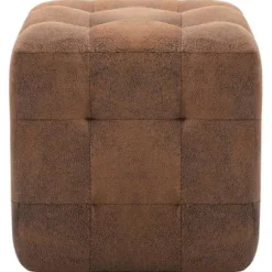 Nattabeller - Maison Exclusive - 2 stk - Syntetisk ruskind - 30x30x30 cm - Brun brun