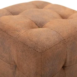 Nattabeller - Maison Exclusive - 2 stk - Syntetisk ruskind - 30x30x30 cm - Brun brun