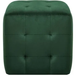 Nattieborde - Maison Exclusive - 2 stk - Grøn - Velourstof - 30x30x30 cm Grøn
