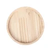 Naturlig Bambus Clip-On Bakke 25cm Rund Sofa Armlænsbord til Snacks Kaffe Te Fjernbetjening