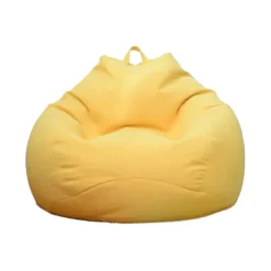 Ny design ekstra store bønnesækstole Sofa Cover Indendørs Lazy Lounger Til Voksne Børn Hotsale! Yellow 100 * 120cm