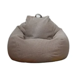 Ny Ekstra Stor Sækkestol Sofa Betræk Indendørs Lazy Lounger Til Voksne Børn Sellwell-AH Brown 90 * 110cm