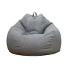 Ny ekstra stor sækkestol Sofa Betræk Indendørs Lazy Lounger Til Voksne Børn Kampagnepris Grå 80 * 90cm Grå 80 * 90cm