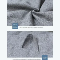Nyt design ekstra store sækkestole Sofabetræk Indendørs Lazy Lounger til voksne børn Hotsale! Khaki Khaki 90 * 110cm