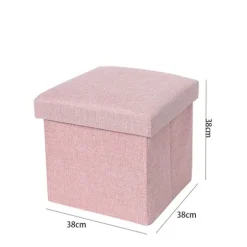 Opbevaringsboks Opbevaringsskammel PINK 38*38*38 CM Pink 38*38*38 cm
