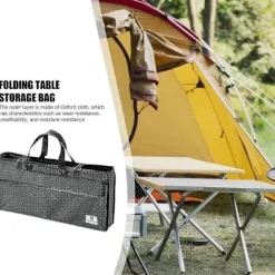 Opbevaringspose til bordplade - Kraftig spisebordsorganiseringstaske med håndtag og bærbar, ideel til camping, strand, vandreture, backpacking og grill | Fyndiq
