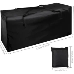 Opbevaringspose til hynder - Vandtæt, robust stofpose til hynder 122 x 40 x 55 cm