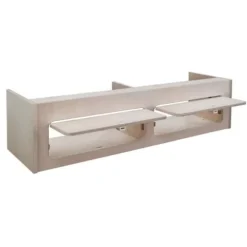 Opbevaringsskab - MDF - 120 cm x 30 cm x 30 cm - 2 døre - Soft Close - Sikker kastanj