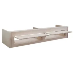 Opbevaringsskab - MDF - 120cm x 25cm x 25cm - 2 Døre - Bløde Hængsler - Sikker kastanj