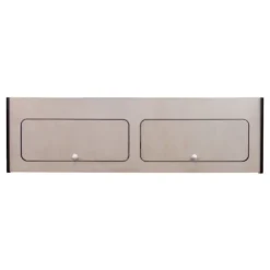 Opbevaringsskab - MDF - 120cm x 35cm x 35cm - 2 Døre - Bløde Hængsler Brun svart