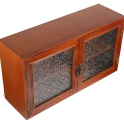 Opbevaringsskabe til stue Bordplade Opbevaringsskab Træ Organizer Rektangulær Form Brun 45.00X25.00X14.00CM Organisation 1 stk-Perfet