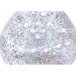 Oppustelig glitrende lænestol 72x72x64 cm til børn, max 70 kg