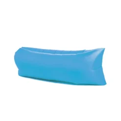 Oppustelig Lounger Luftstol Sofaseng Sovepose Sofa til Strand Camping Sø Have (Blå)