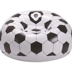 Oppustelig sofa Oppustelig flokkesofa Lazy Sofa Sækkestol Fodbolddesign Oppustelig stol Fodbold Luftblæs Strandstol til udendørs udenfor inde