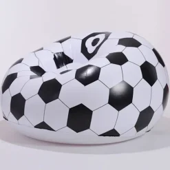 Oppustelig sofa Oppustelig flokkesofa Lazy Sofa Sækkestol Fodbolddesign Oppustelig stol Fodbold Luftblæs Strandstol til udendørs udenfor inde