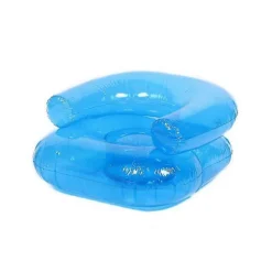 Oppustelig sofa til børn - Transparent blå - Bærbart vandlege-møbel