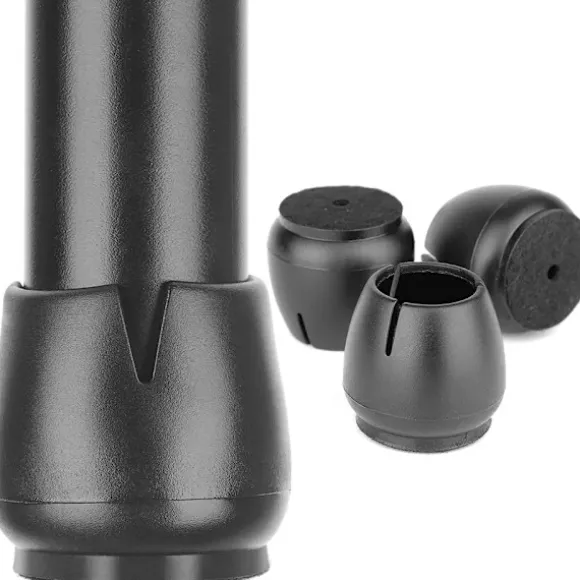 16-Pack Møbelfødder / Silikone Stolefødder - Gulvbeskytter Black one size