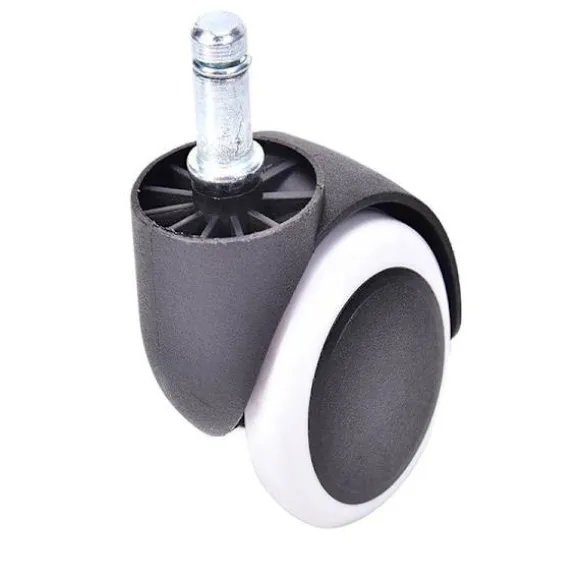 5-pak Hjul til Kontorstol - 11 mm Sort Black Svart