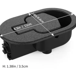 2-pak Holdbart Udløserhåndtag til Lænestol - 120 mm Reservedele [JUN]
